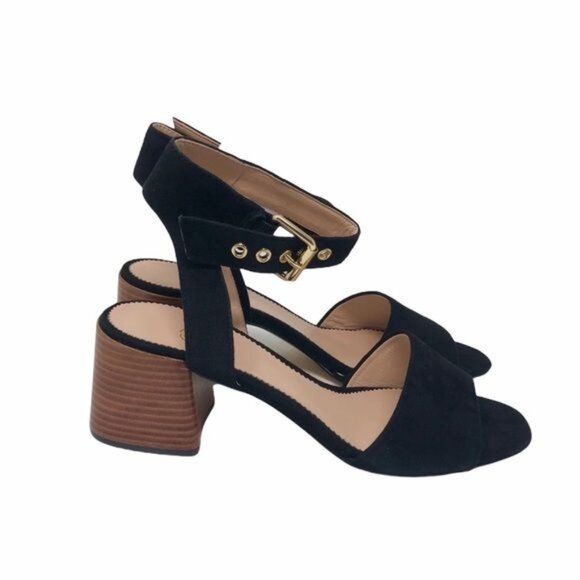 J. Crew Penny Ankle Strap Sandals in Black Suede, Size 8.5 NWT - Picture 5 of 8